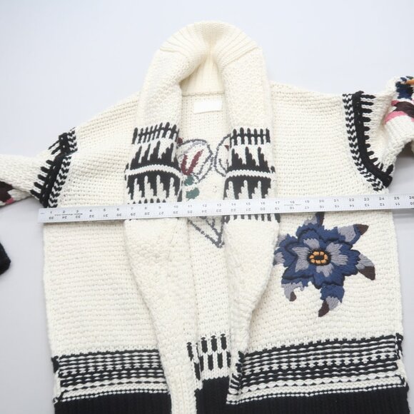 Zadig & Voltaire Ella Embroidered Cardigan Coat M/L - Picture 7 of 12